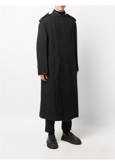 cappotto lungo con collo alla coreana YOHJI YAMAMOTO pour homme | Cappotto | HX-C18-1111